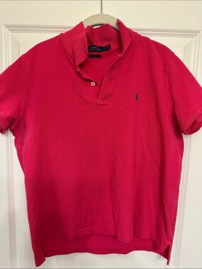 Polo by Ralph Lauren Bright Pink Short Sleeve Polo with Signature Pony